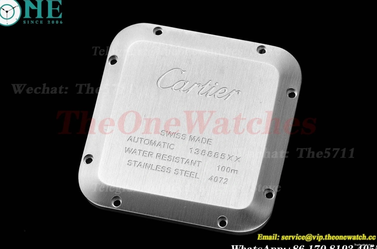 SS Green XL Cartier SS Santos MY9019 BVF De 40mm Dial 1211